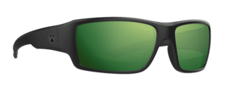 Magpul Ascent glasses with black frame and polarized green lenses